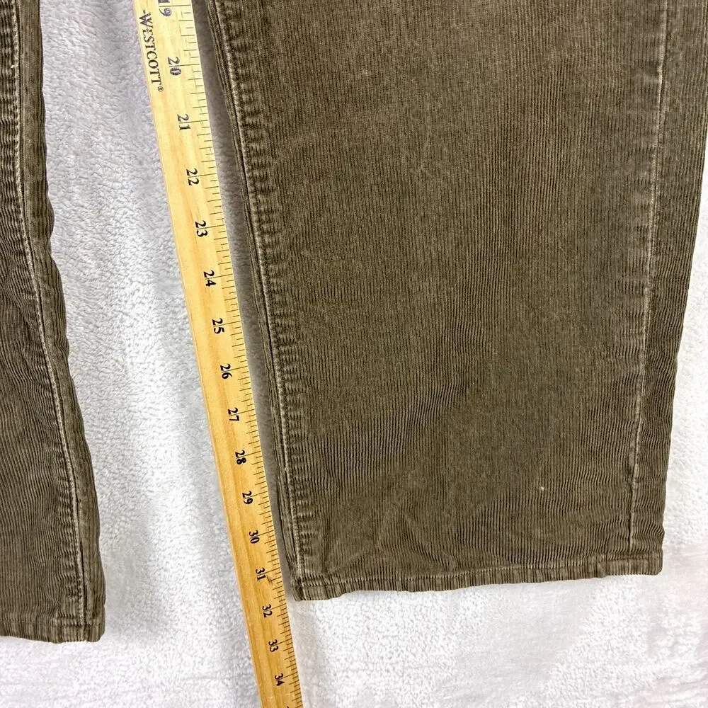 VTG J.Crew Pants Mens 34x30 (36x32) Brown Faded Corduroy Baggy Preppy Skate 90s